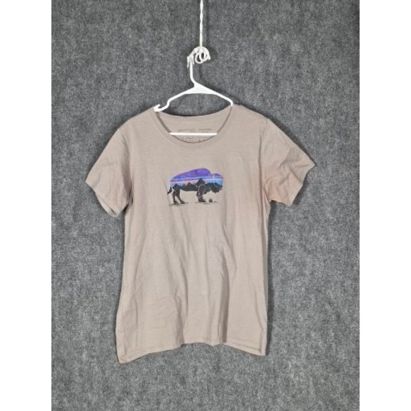 Patagonia Other - Patagonia Organic Cotton Graphic T Shirt Mens Size Medium Bison Landscape Casual